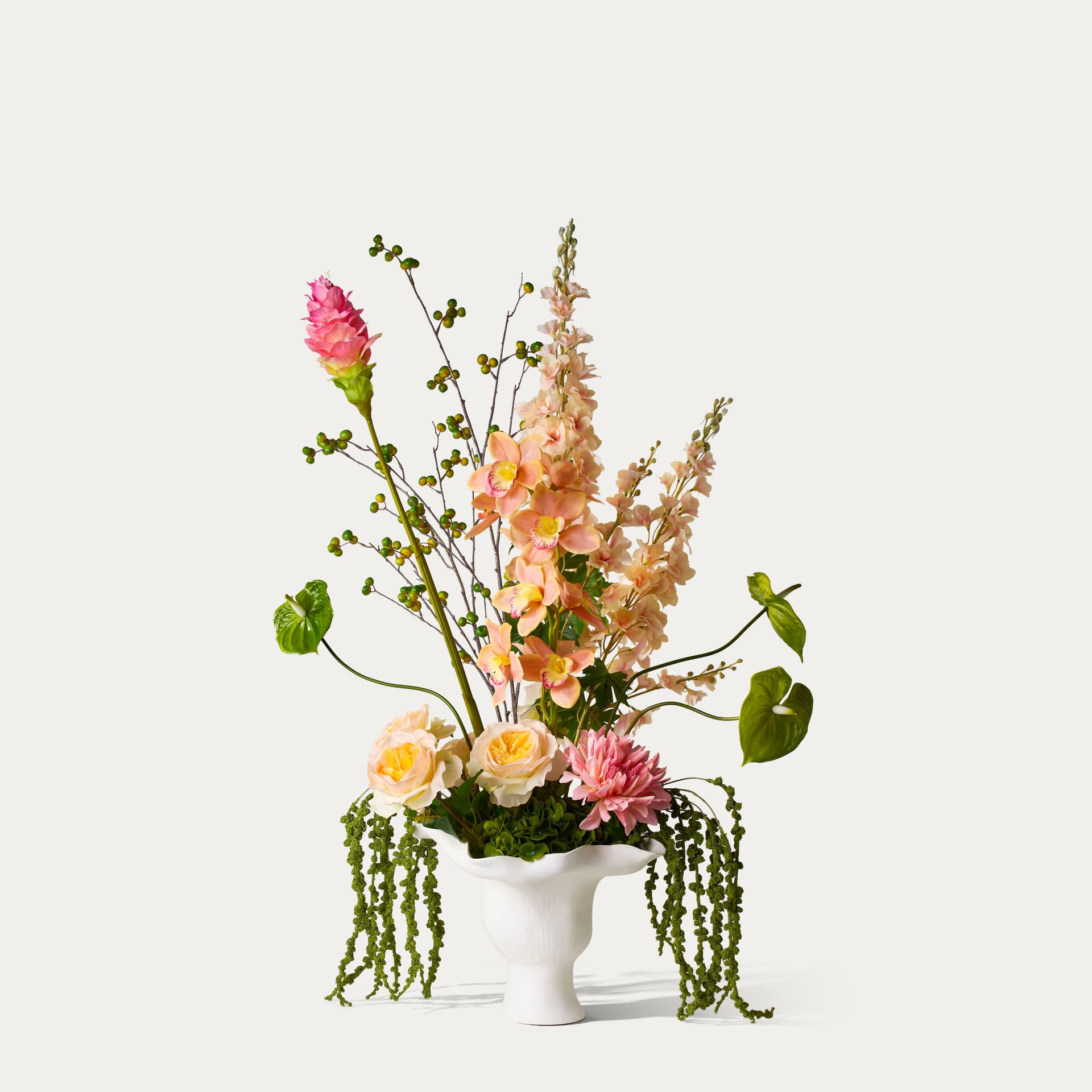 Elegant floral arrangement by Maison Bloom — artisan flower studio in Canggu, Bali